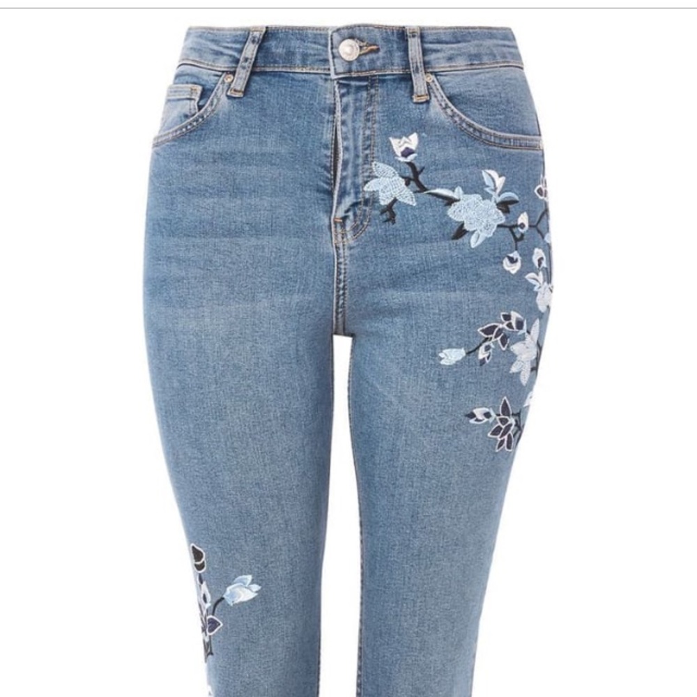 Floral embroidered Jaime jeans
